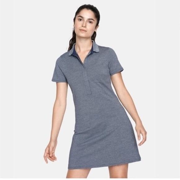 Outdoor Voices Players Polo Dress in Blue Size Medium - Picture 1 of 4